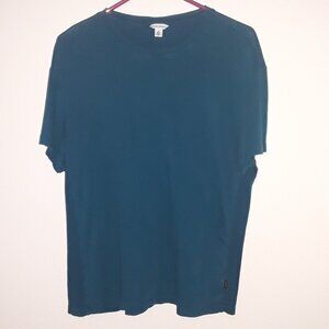 Calvin Klein ladies medium dark teal t-shirt w/ribbed sides